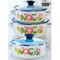 6er Emaille Casserole Set